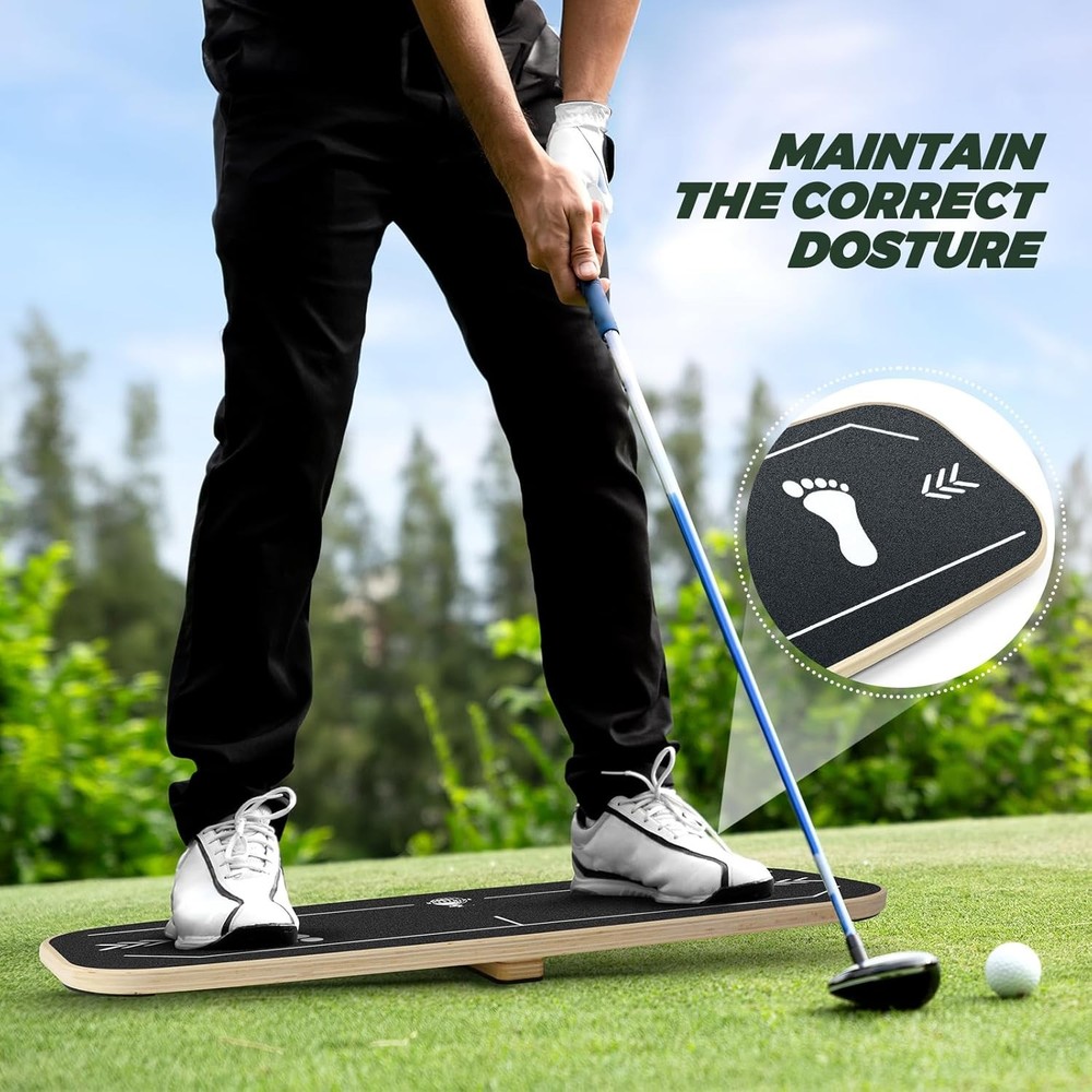 Golf Pressure Plate, Gravity Transfer Board Training Aid to Weight Shift Large