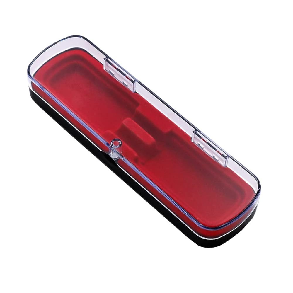 1 Piece Pen Case Box Plastic Storage Display Pencil Cases Red