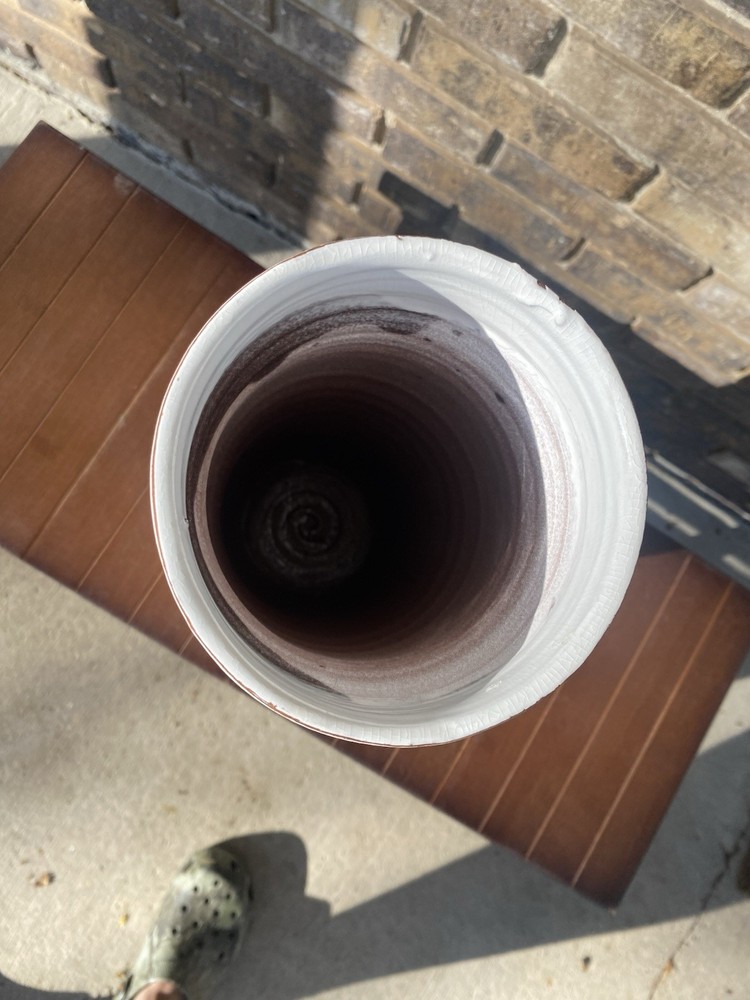 White Ceramic Cylinder Vase - Minimal Modern Accent