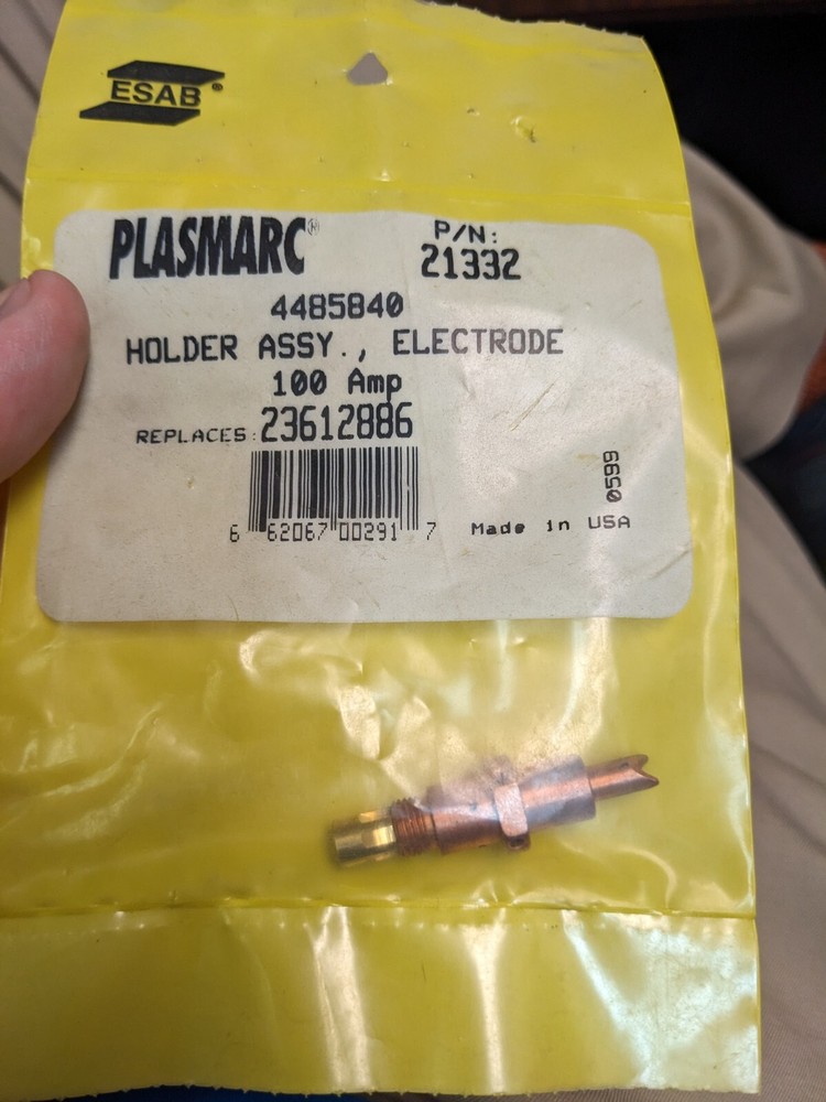 ESAB 21332 PLASMA ELECTRODE HOLDER ASSY 100AMP