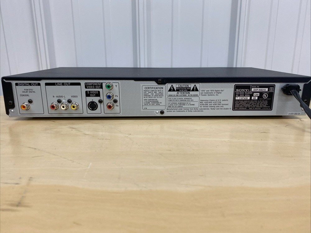 Sony DVD Player Combo DVP-NS315
