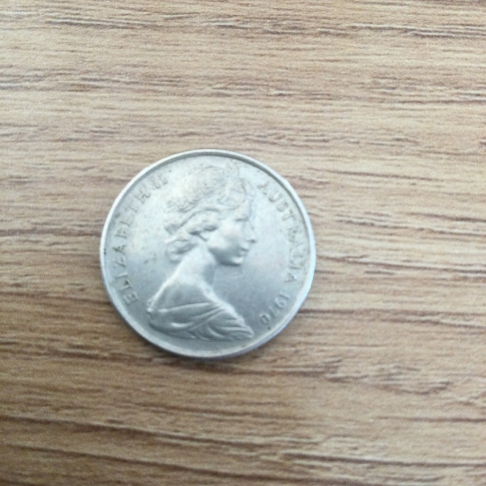 AUSTRALIA FIVE 5 CENT COIN 1970 CIRCULATED
