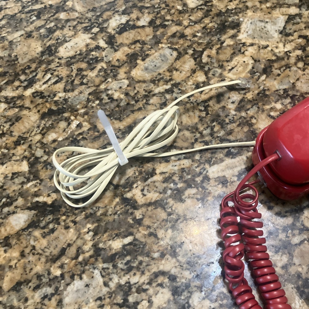 Red Push Button Conair Phone Sw204TRL Wall Phone