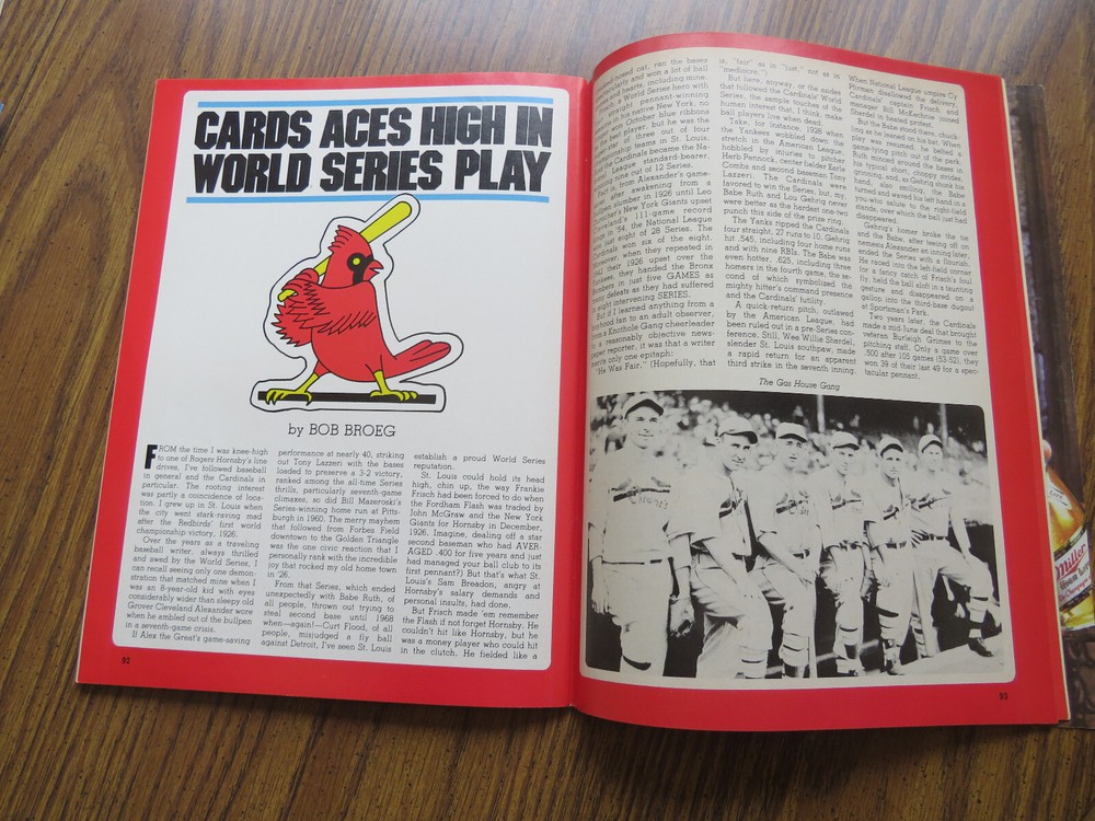 1981 &1982 World Series Programs Yanlees/Dodgers & Cards/Brewers
