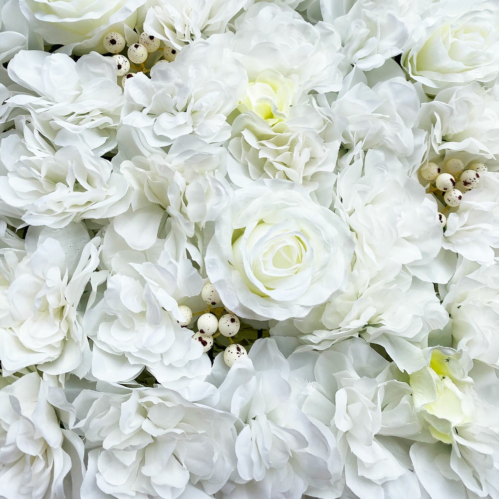12x Artificial Flower Wall Panel Wedding Event Party Backdrop Flower Wall Panel