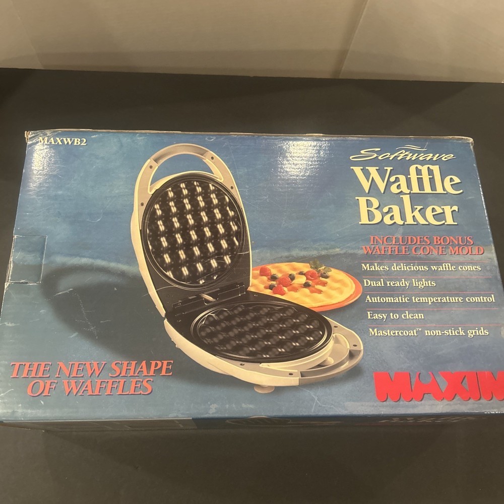 Vintage NEW Maxim Software Waffle Baker