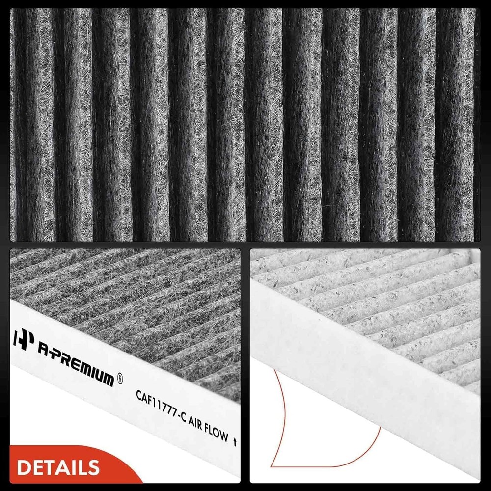 2-PC Cabin Air Filter with Activated Carbon Compatible with Jeep Models -