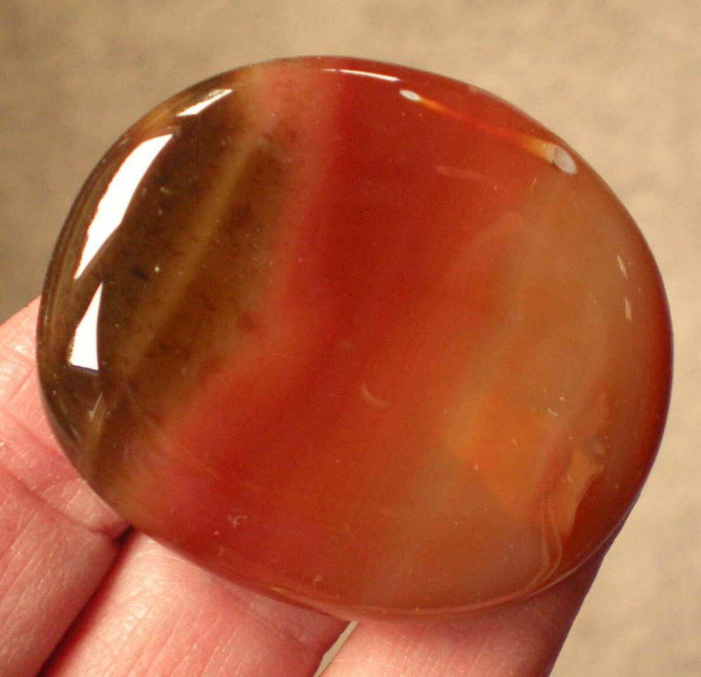 Carnelian Agate Palmstone sc707s