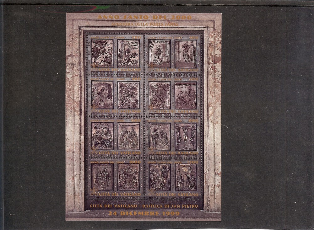 (BL99) Vatican 1999 Holy Doors minisheet   MNH