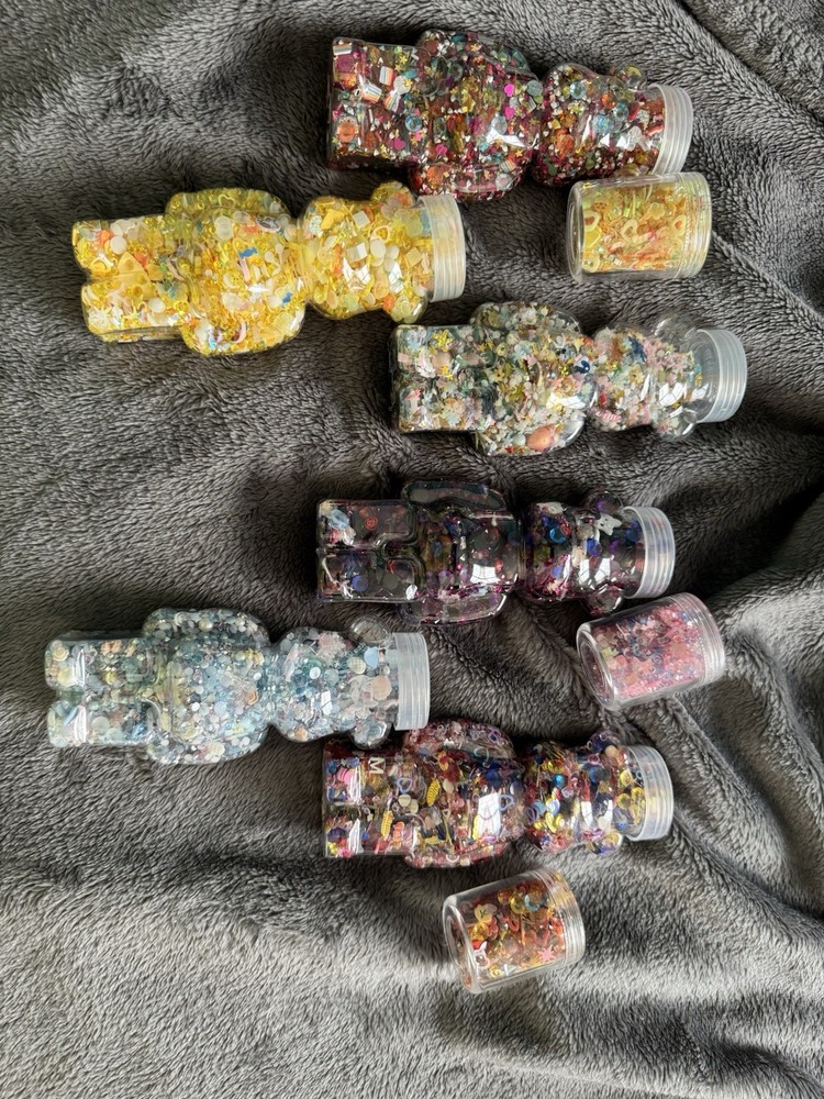 Glitter And Charm-filled Bear Holders