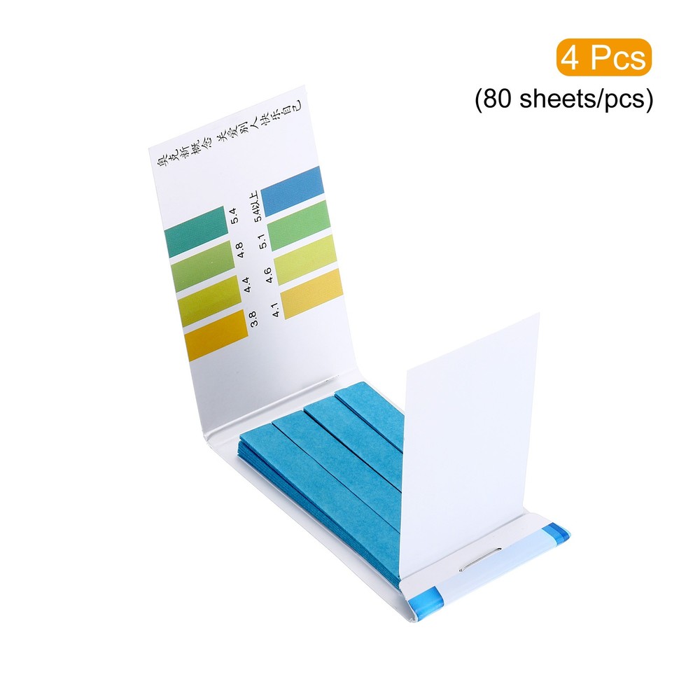 4 x PH Test Strips 3.8-5.4 320 Indicator Papers Litmus Tester Water Testing