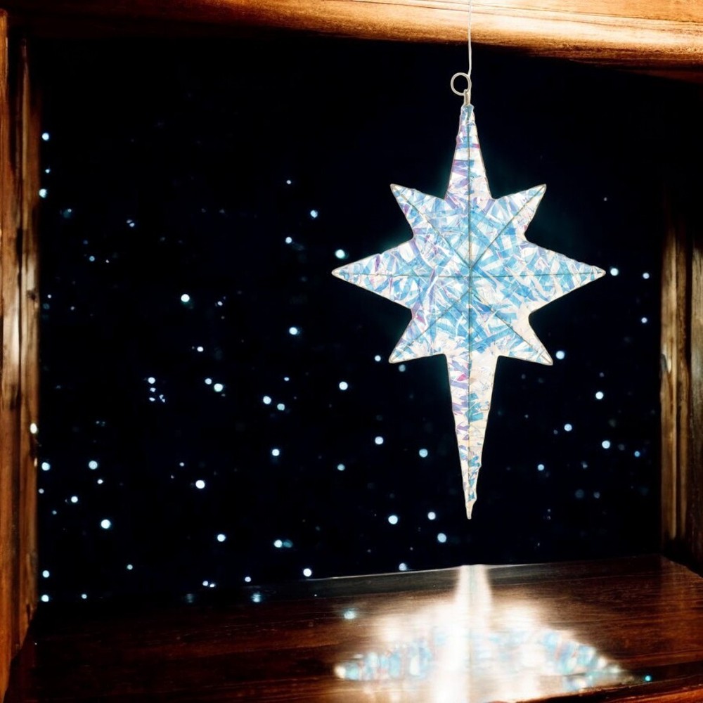 LARGE LED STAR ORN USB CORD 24