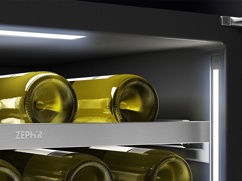 Zephyr— 45-Bottle Dual Zone Wine Cooler