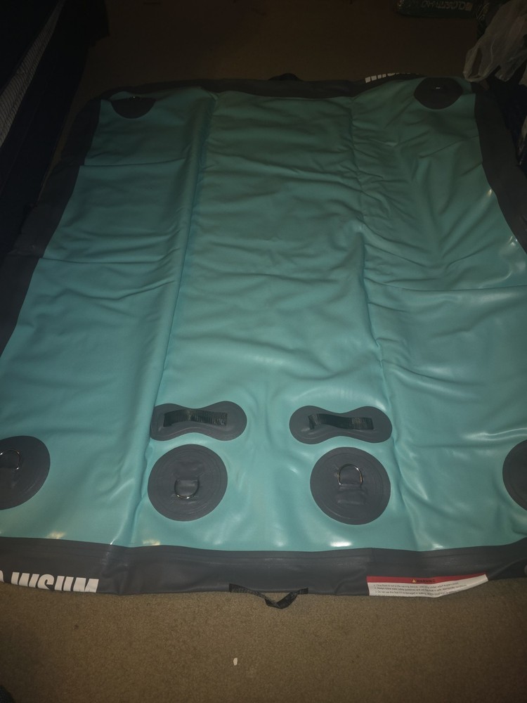 AWSUM Inflatable Floating Dock 6×5 ft, Mint Green/Gray