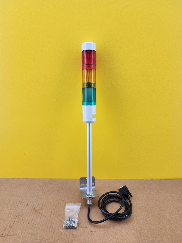 NEW PatLite MR4-302L-RYG Stack Light, Pole Mount, 24VDC, 0.2A, 3 Stack