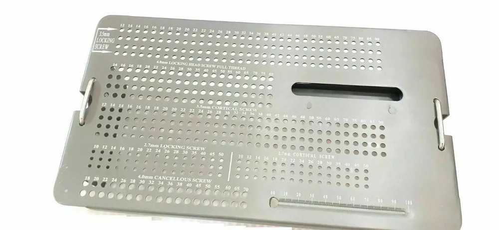 Orthopedic 3.5mm Locking screw instruments Empty case tray box surgical