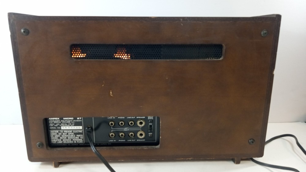 RARE Vintage Ampex Micro 87 Powered Cassette Deck - Tested READ