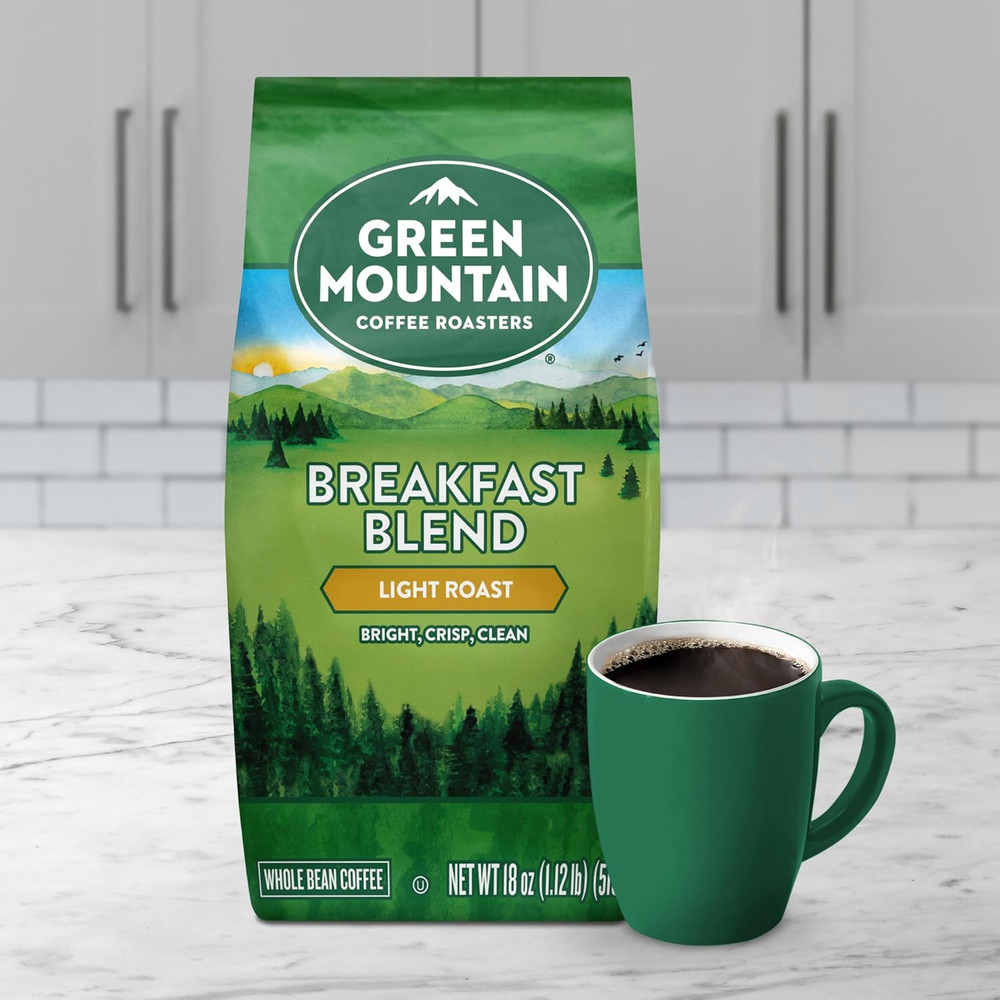 Breakfast Blend, Whole Bean Coffee, Bagged 18 Oz