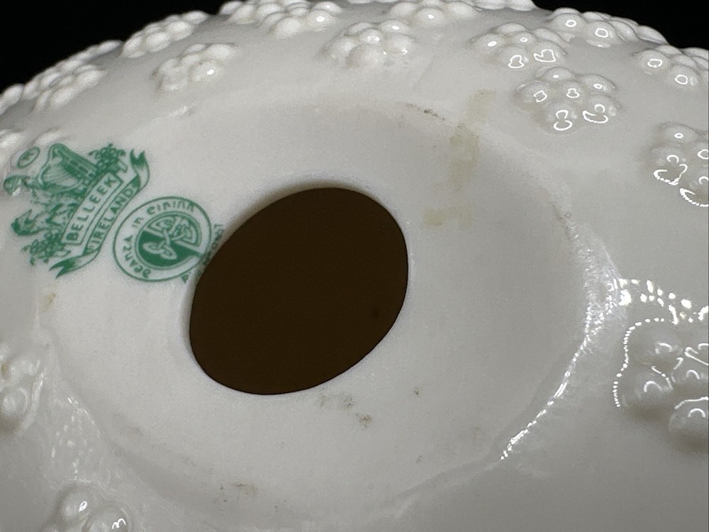 Large 5" Vintage Belleek Easter Egg