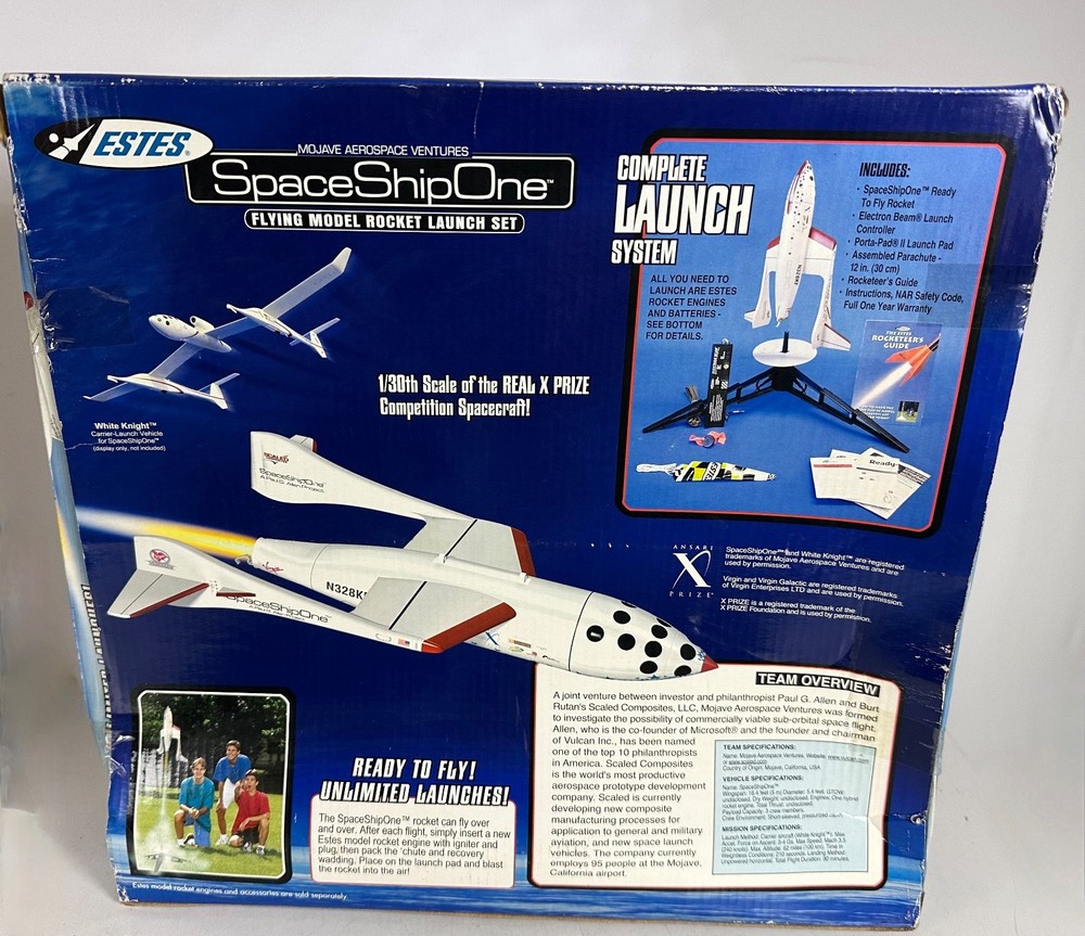 Estes SpaceshipOne Flying Model Rocket Launch Set Flies 400 Ft.