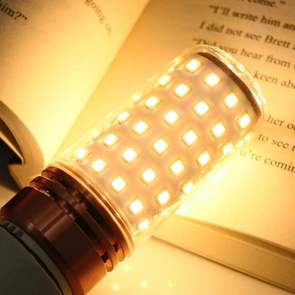 E12 LED Corn Bulbs 16W (4 Pack) 3000K Warm White 80 Leds 2835 SMD 1500LM 120W In