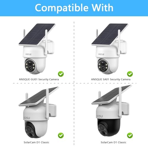 HOLACA Gutter Mount Compatible with Aosu Solar Security Camera Wireless