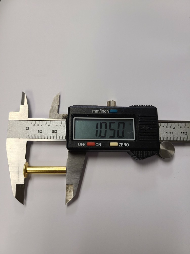 SCREW POST 1" PACK OF 10 ALUMINUM, BRASS FINISHED FOR BINDING, KNOBS AND PULLS