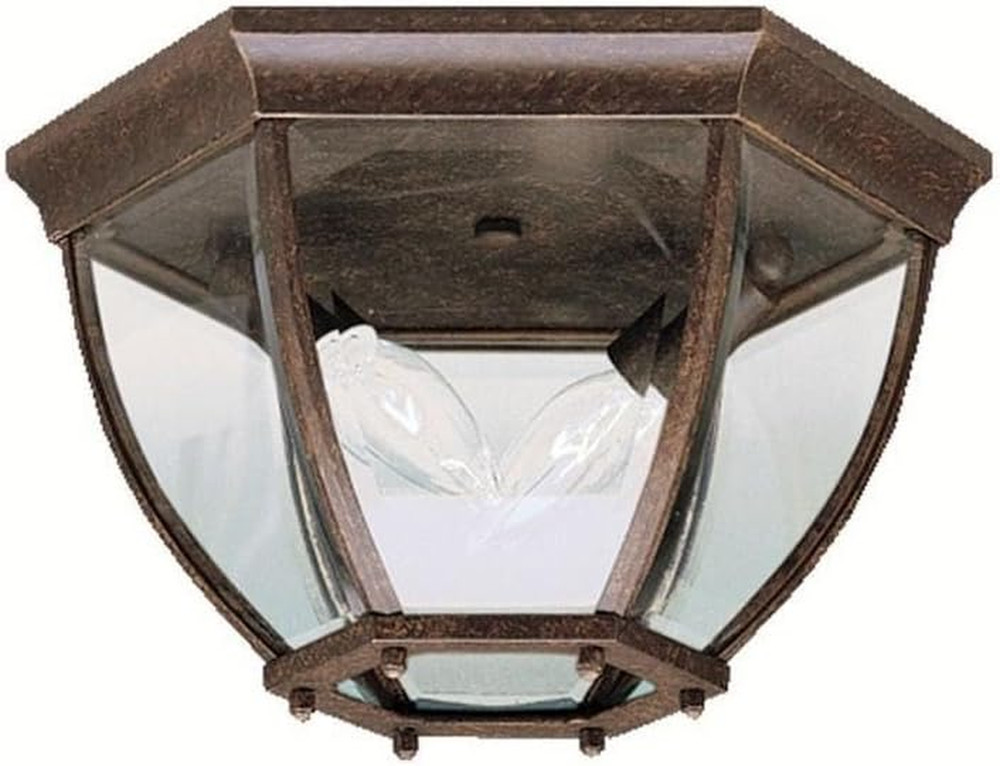 9886TZ Outdoor Ceiling 2-Light, Tannery Bronze
