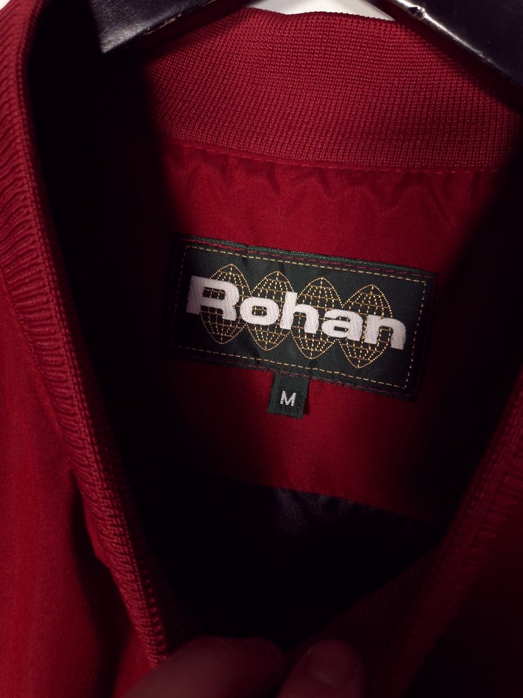 Vintage Rohan Windpacker Top Size Medium Mens Red Polyester Lightweight Pullover