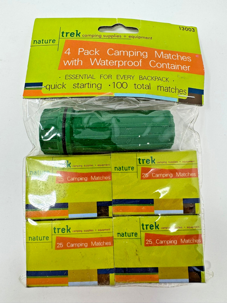 Nature Trek Camping Matches Waterproof Container Loomco