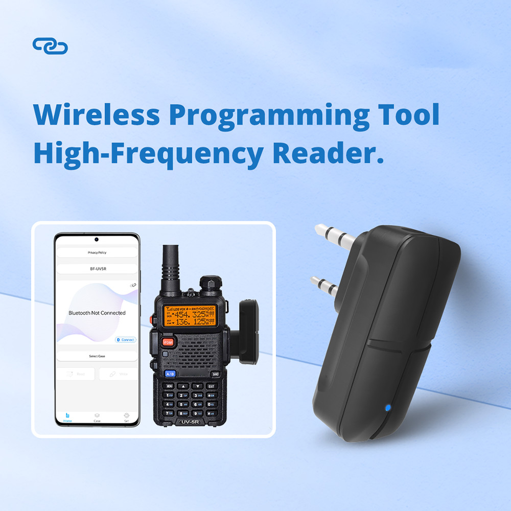 K-Port Wireless Bluetooth Programmer Adapter For Baofeng UV-5R Walkie Talkie