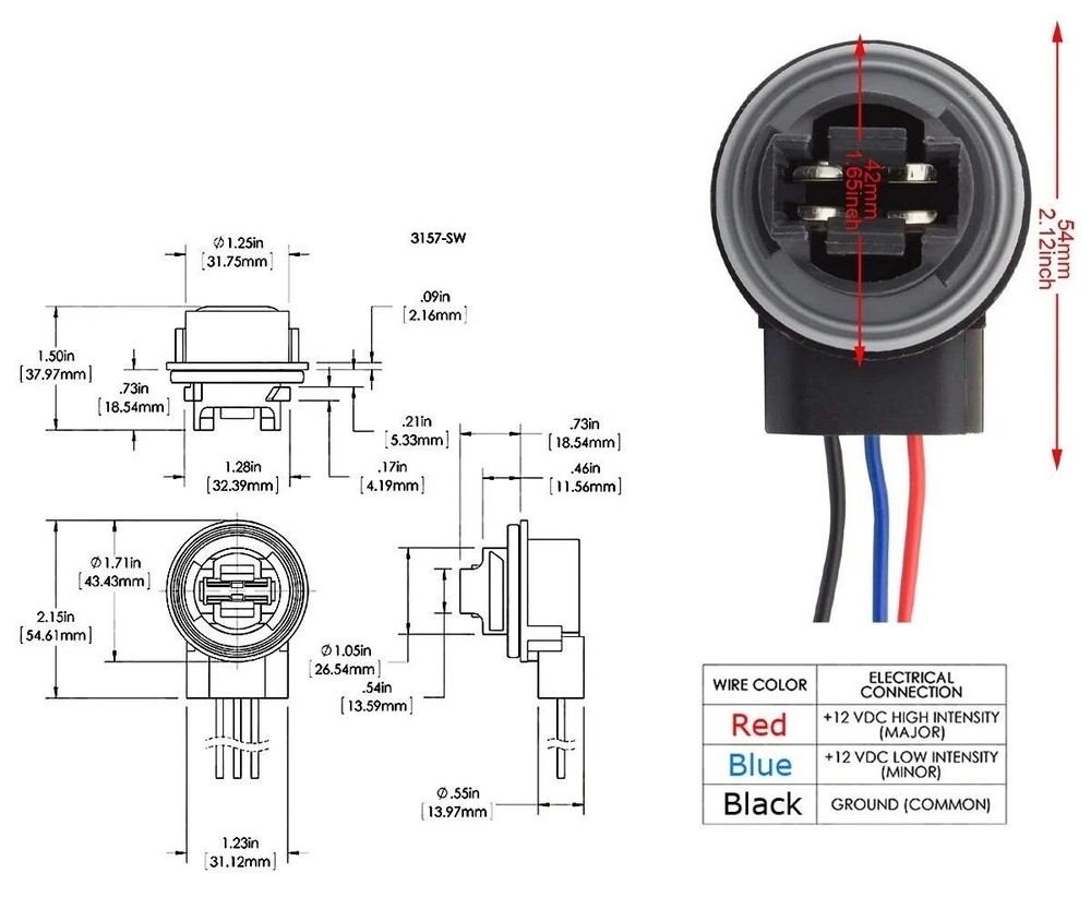Wire LED Resistor Canceler Error Decoder 3157 S Harness Rear Turn Signal Plug