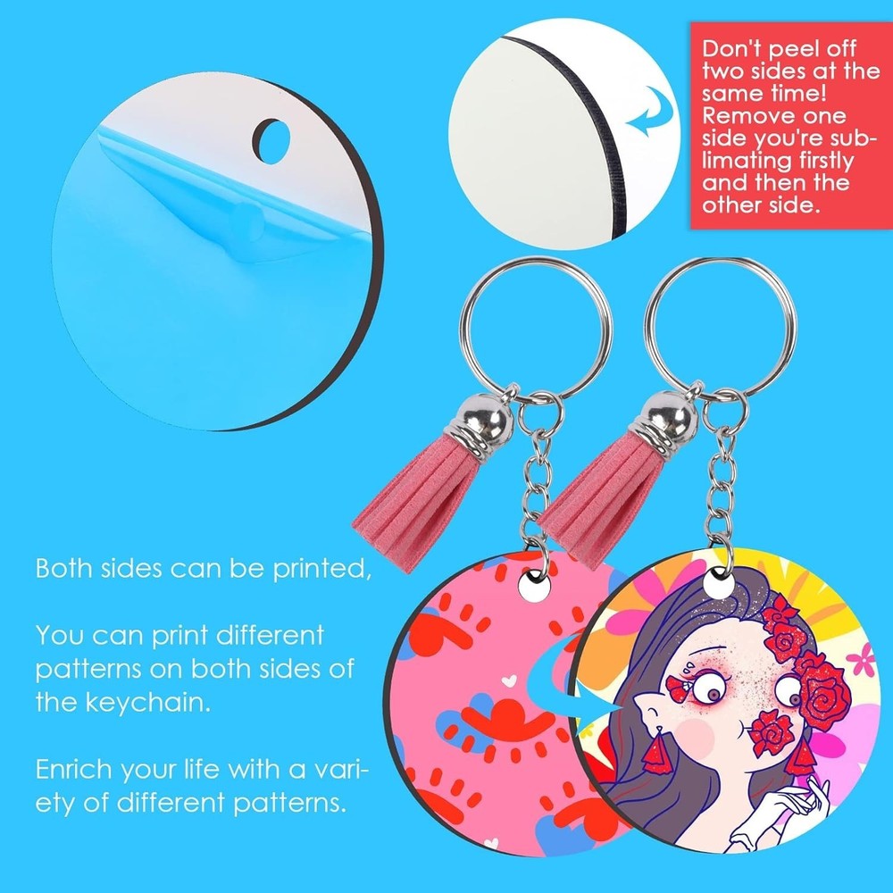 Quality - Sublimation Keychains with Instructions