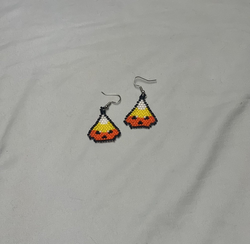 Candy Corn Earrings