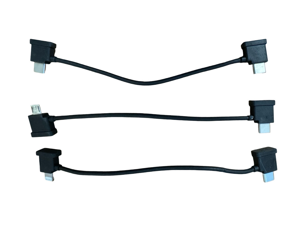 OEM Genuine DJI Mavic 3  RC Remote Cables Lighting, Micro USB, USB Type-C