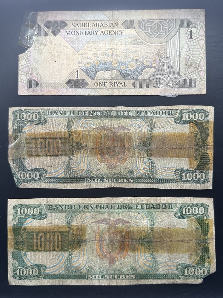 Lot of 8 Problem Banknotes - CHEAP