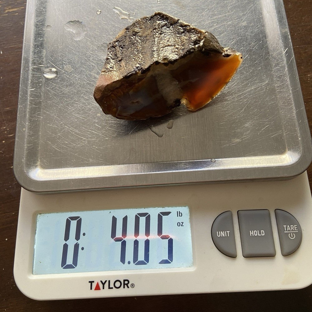 Very Unique Double Celled Agate Rough Stone 4 Oz