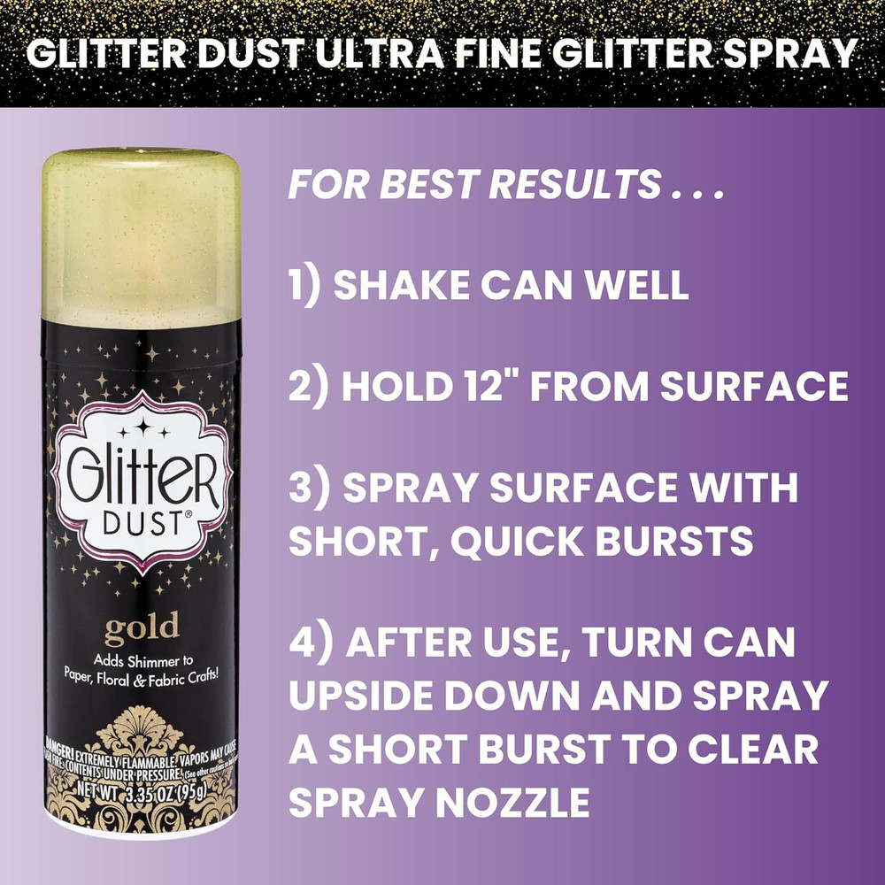 Ultra Fine Glitter Spray, Gold