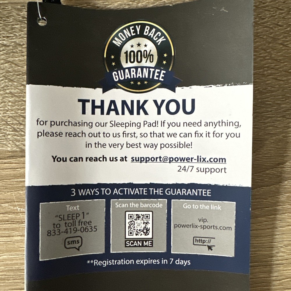 PowerLix Sleeping Pad Bundle Of 3 ~NEW~