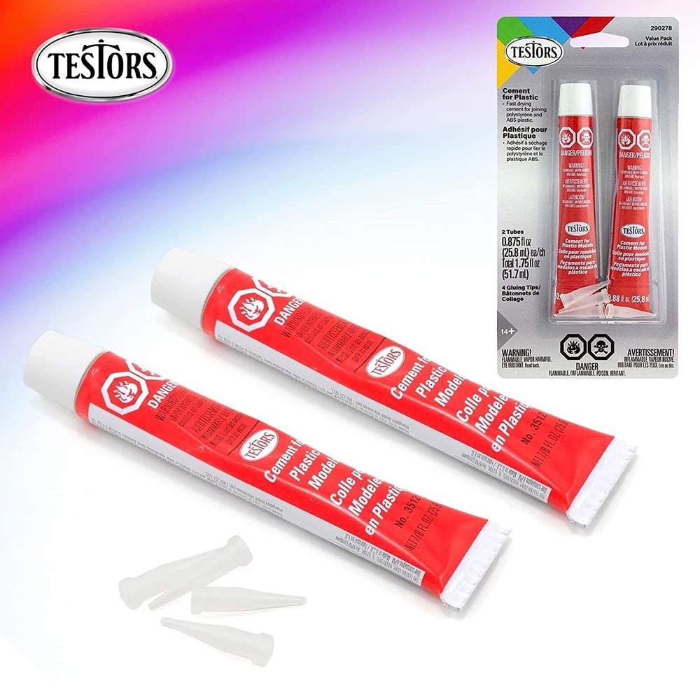 Testors Cement Glue for Plastic - Pixiss Model Tool Kit - Compatable Tools fo...