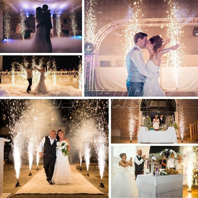 700W Cold Spark Machine Firework Stage Effect Machine DMX Wedding Party DJ Event