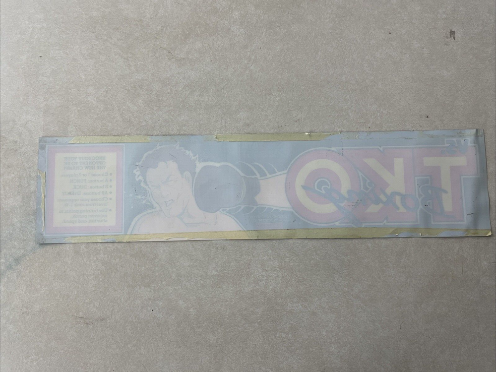 V.S. TKO Boxing Arcade Marquee Data East Original