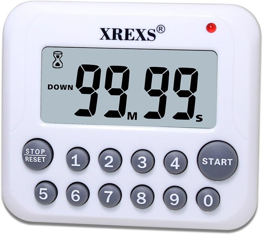 XREXS Digital Kitchen Timer Magnetic Countdown up Cooking Timer Clock with Magne