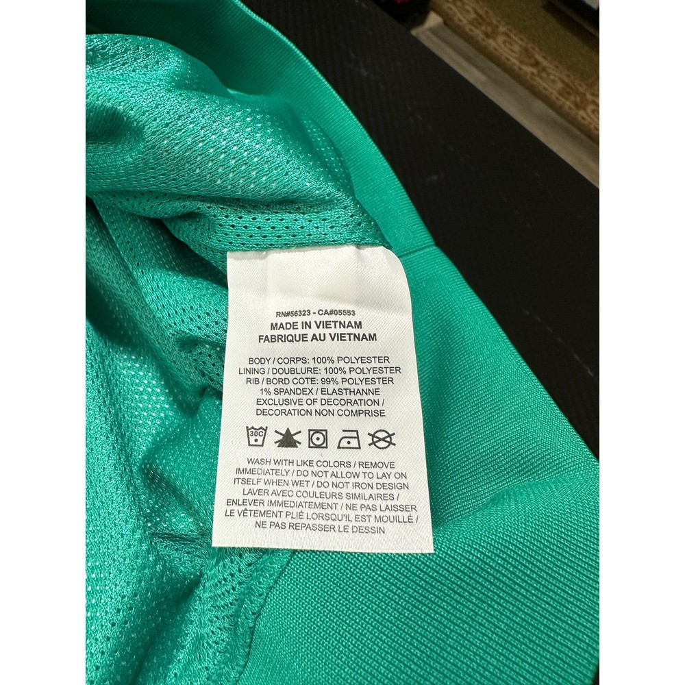 Nike Shield Golf Windbreaker Crew Embossed Pullover Size Medium Green