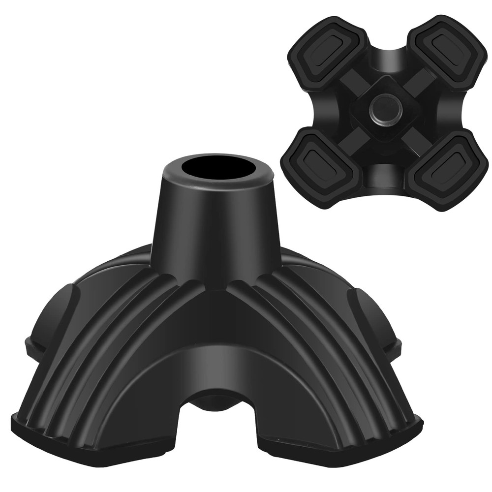 Cane Tip Self Standing 3/4 inch Quad Rubber Replacement for Walking Canes St...