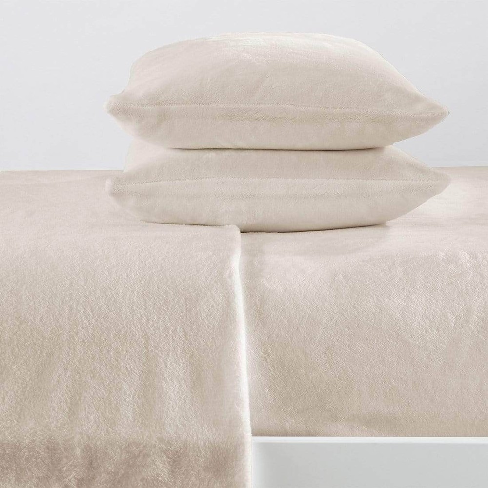 4-Piece Solid Plush Sheet - Velvet Luxe Collection