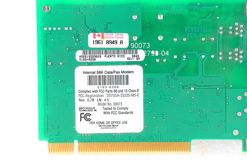 SMART Modular Technologies 56K PCI Internal Modem