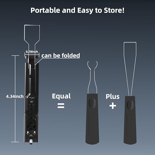 Translucent 2-in-1 Switch Puller Keycap Puller for Hot-Swappable Black