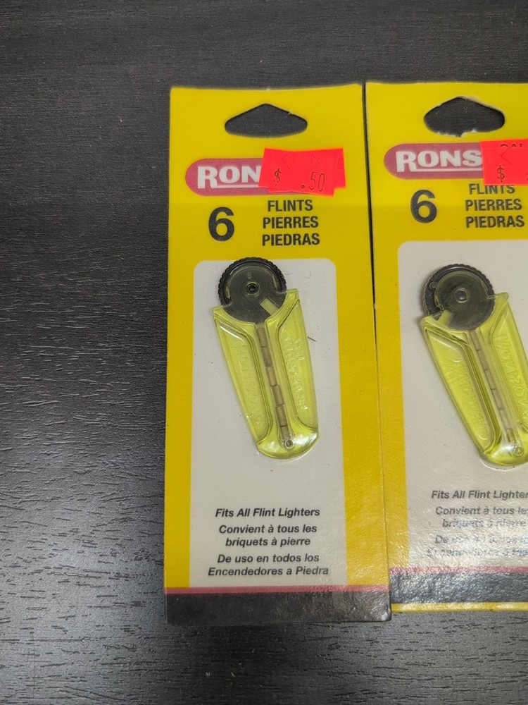 5X 6 Pack Genuine Ronson Lighter Flints 30 Total