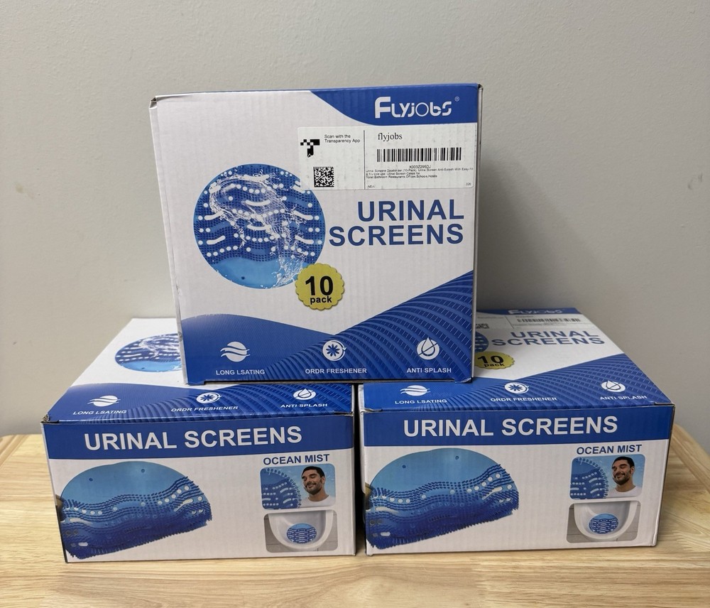 Urinal Screen Deodorizer (10 Pack) Ocean Mist. New Sealed